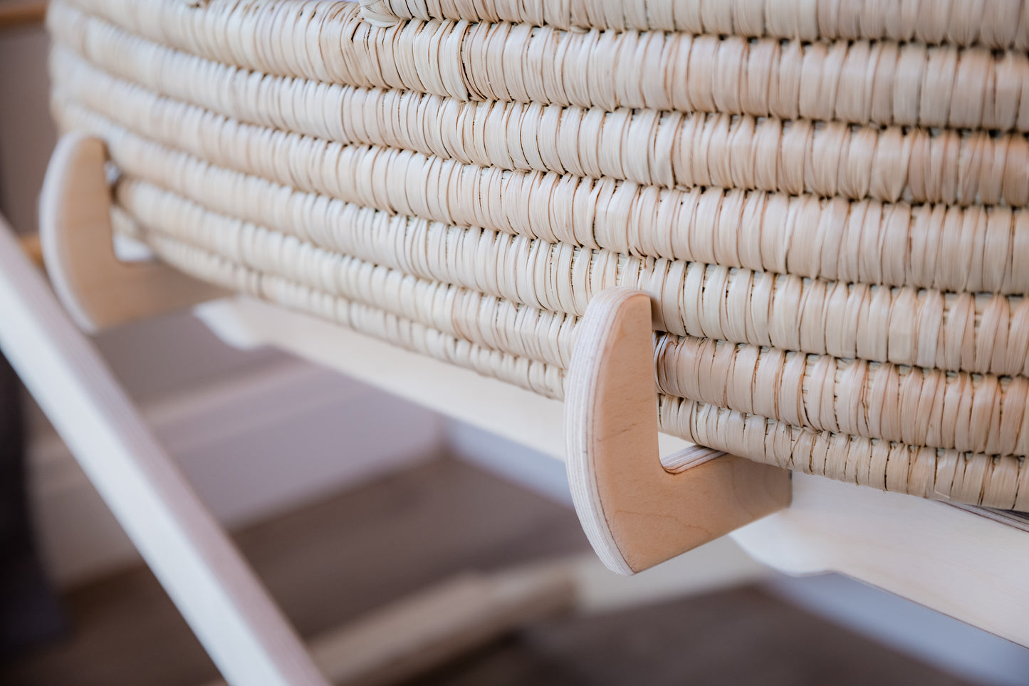 Birchwood Moses basket Stand with safety features (Curved or Straight lines)