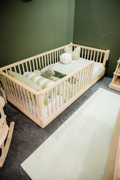 Premium Montessori Toddler bed / Baltic Birchwood with European Beechwood trimmings