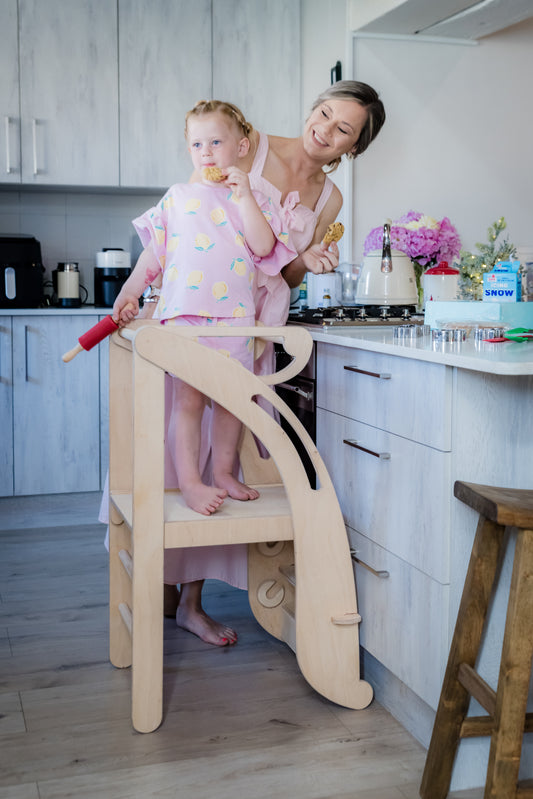 Montessori-Inspired Baltic Birchwood Learning Tower
