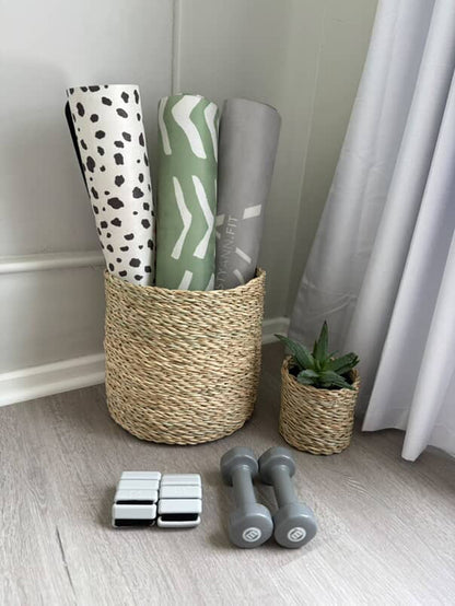 The Oatie Handwoven Palm Leaf Basket