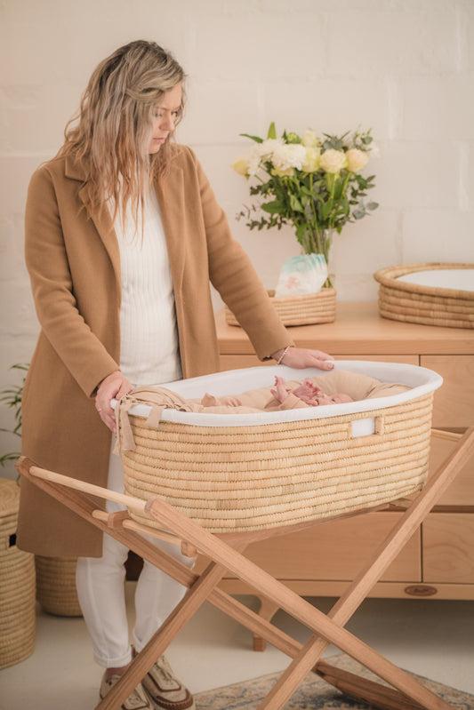 Moses basket and baby changing Luxury Value Set