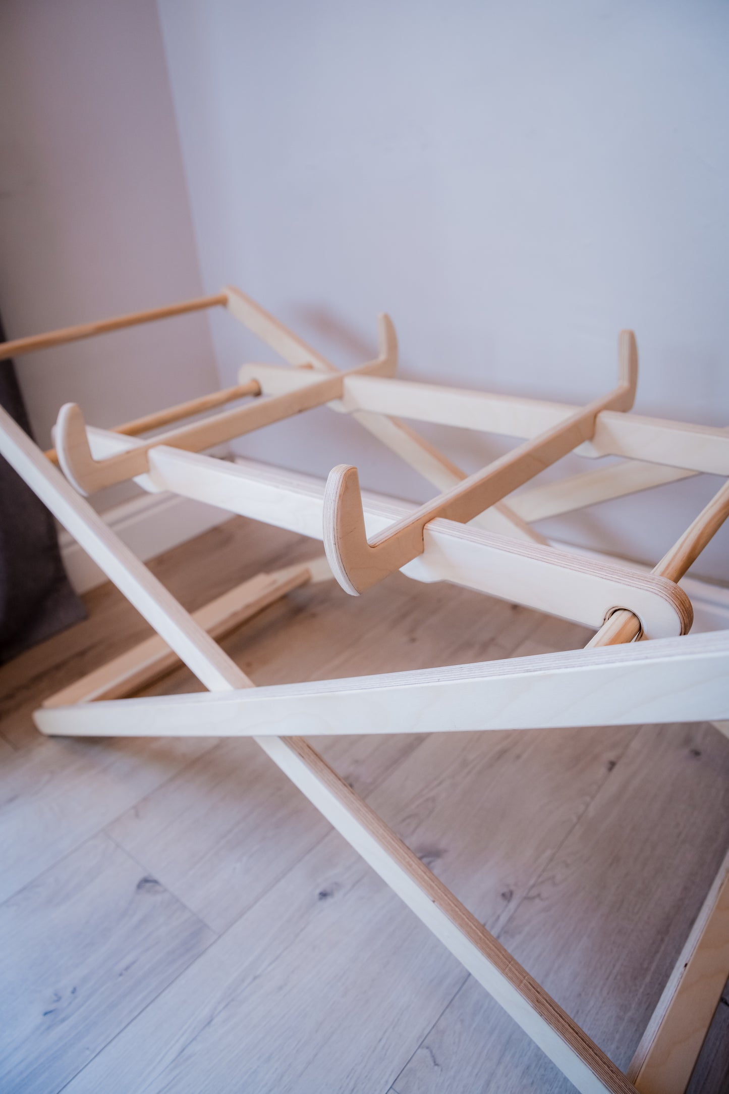 Birchwood Moses basket Stand with safety features (Curved or Straight lines)