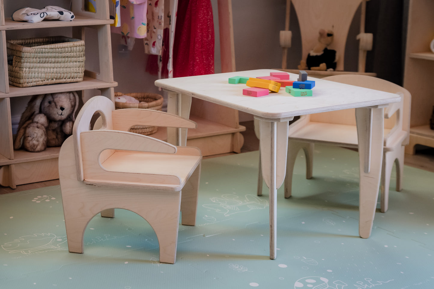 Montessori-Inspired Table and Chairs