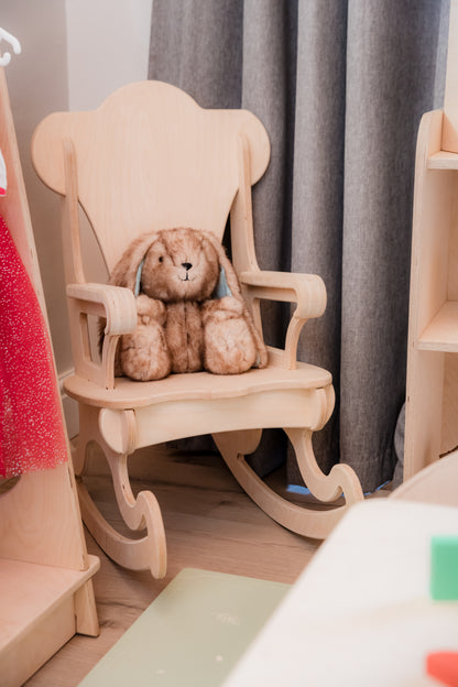 Toddler Rocking Chair | Premium Baltic Birchwood Kids Montessori Furniture