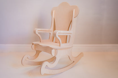Toddler Rocking Chair | Premium Baltic Birchwood Kids Montessori Furniture