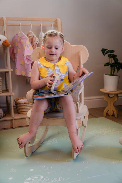Toddler Rocking Chair | Premium Baltic Birchwood Kids Montessori Furniture