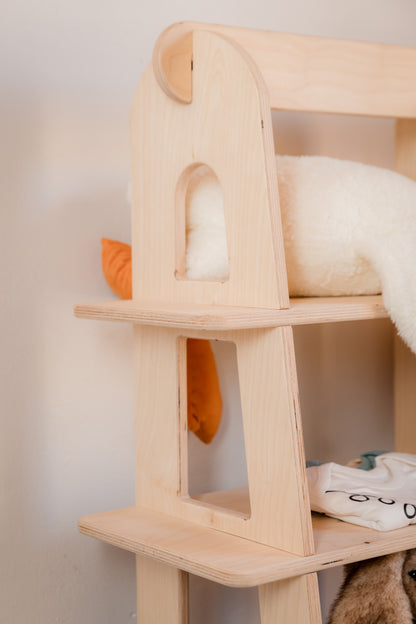 Montessori Kids Wardrobe & Open Storage Unit | Premium Birchwood Nursery Furniture
