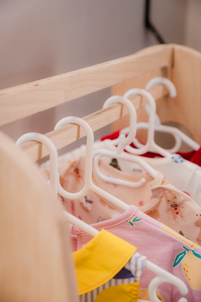 Montessori Kids Wardrobe & Open Storage Unit | Premium Birchwood Nursery Furniture