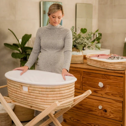 Moses basket and baby changing Luxury Value Set